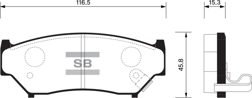 ÖN FREN BALATA SUZUKI VITARA 1.6L G16B 5 kapı 16v 92-01 / GRAND VITARA 1.6L G16B SQ416 3 kapı 98-05 / GRAND VITARA 1.6L M16A JB416 3 kapı 06-