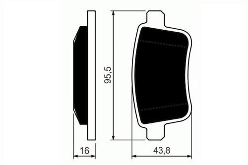 FREN BALATASI ARKA MERCEDES CITAN W415 12 . RENAULT KANGOO II 09