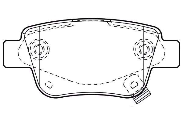 ARKA FREN BALATA TOYOTA AVENSIS 1.6L 3ZZFE VVTi ZZT250 03-08 / 2.0L 1AZ-FE 1AZFSE AZT250 03-08