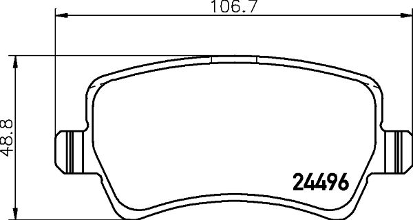 ARKA FREN BALATASI S-MAX 09 06 GALAXY III 06 VOLVO S60 10 S80 06 V60 -V70 06 XC60 08 XC70 06 RANGE ROVER EVOQUE 11