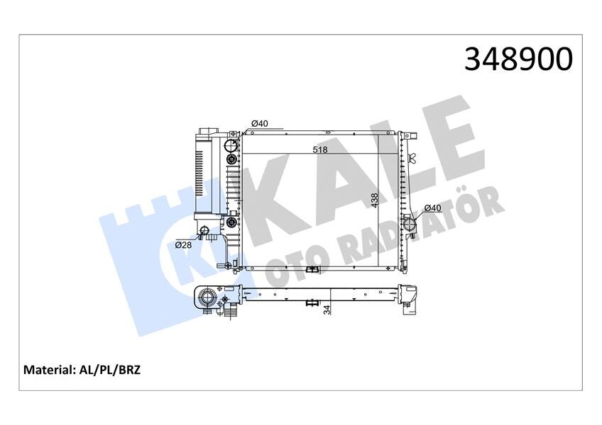 MOTOR SU RADYATORU OTM/SANZ KLIMALI BMW M20 M50 E34