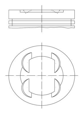PİSTON SEGMAN STD ASTRA J-CORSA D-E MERIVA B-ADAM-AVEO 1.4 16V A/B14XER-XEL-XFL-XEJ 73.40mm