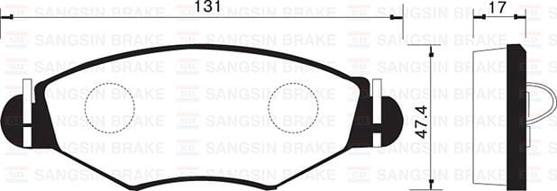 ÖN FREN BALATASI PEUGEOT P206 1.4 1.6 09/98 P306 1.4 1.6 5/93