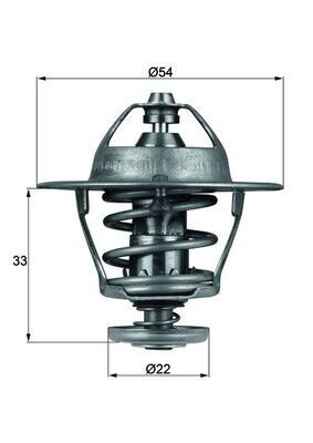 TERMOSTAT CORSA B-C-ASTRA F-G-H-COMBO-VECTRA B 1.7 DTI-1.7 CDTI 85C 6109.85358