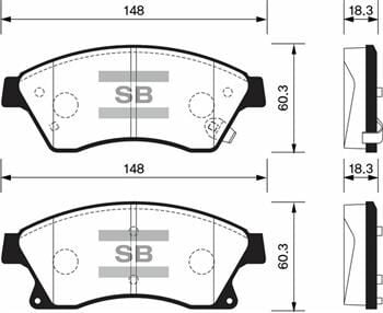 ÖN FREN BALATA CHEVROLET CRUZE 1.6L J300 09- / OPEL ASTRA J 09- 276 mm fren diski için - 15 inc jant