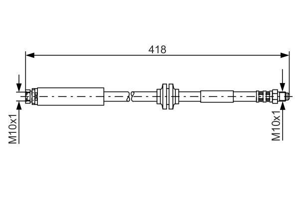 FREN HORTUMU; ARKA. 418.00 MM