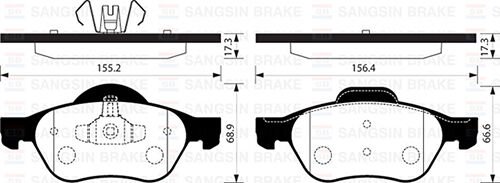 ÖN BALATA MEGANE II 02 SCENIC II 02 CLIO III 05 1.5dCi 1.6 16V 2.0 16V