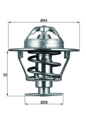 TERMOSTAT 76C MITSUBISHI L 200 87-07