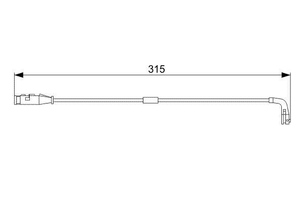 ÖN BALATA FİŞİ İKAZ KABLOSU VECTRA C 3.0CDTİ 3.2V6 02 05 GIC212