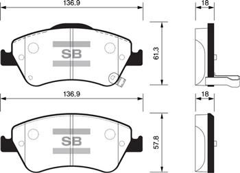 ÖN FREN BALATA TOYOTA AURIS. COROLLA 1.4L 1NDTV NDE150 D-4D dizel 07-