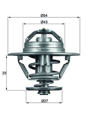 TERMOSTAT 83C DUCATO 2.5 DZL-TD-TDI 94 -BOXER-JUMPER 2.8 TD-JTD