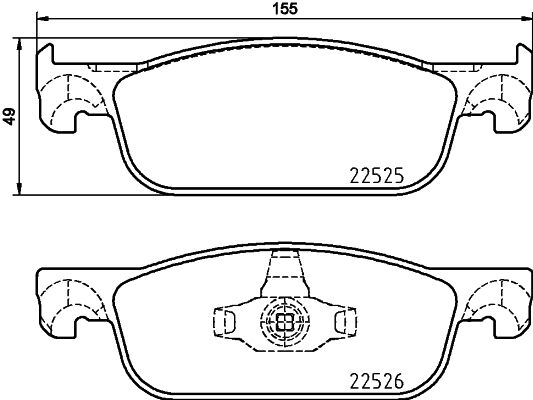 ÖN FREN BALATASI RENAULT CLIO IV 12 SYMBOL III 13 DACIA SANDERO II 13 LOGAN MCV II 14 LOGAN II 13 0.9TCe 1.0SCe 1.2 1.2TCe 1.5dCi 1.6