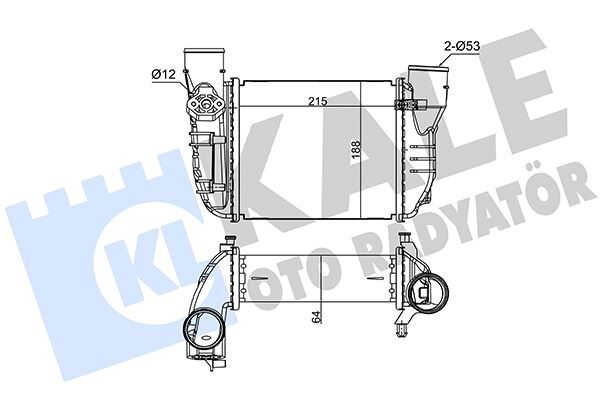 TURBO RADYATÖRÜ INTERCOOLER AUDI A4-EXEO 08-10 1.8T