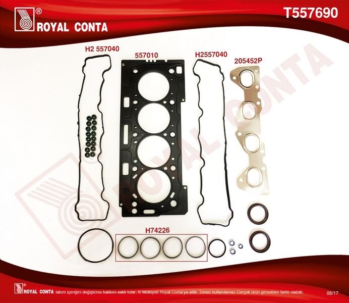 ÜST TAKIM CONTASI REINZ KEÇELİ S.LASTİKLİ P206-P207-P307-P308 1.6 16V TU5JP4