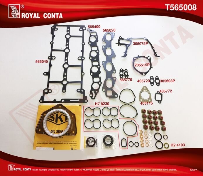 MOTOR TAKIM CONTASI KEÇELİ SUBAP LASTİK SKC SİZ DOBLO-LINEA-BRAVO II 1.6 DMTJ