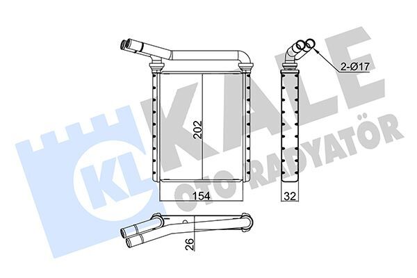 KALORİFER RADYATÖRÜ TOYOTA AURIS. COROLLA 1.4L NDE150 NDE180 07- 1.6L ZRE151 ZRE181 ZRE185 07- 1.3 3L NRE180 12- / AVENSIS ZRT270 AZT270 ADT270 09- - ALEMİNYUM