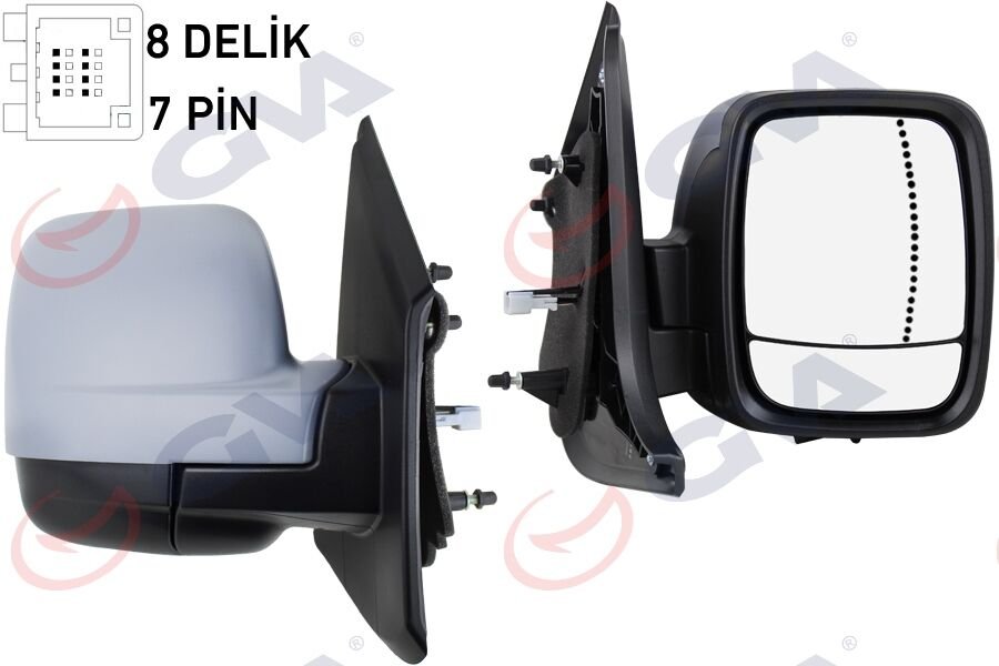 DIŞ DİKİZ AYNASI SAĞ TRAFIC-VİVARO 14 ELEKTRİKLİ ISITMALI SENSÖRLÜ ASTARLI ASFERİK 6 FİŞ VM-976EHPSAR