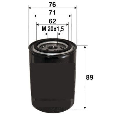YAĞ FİLTRESİ ASTRA L-CORSA F-COMBO E-CROSSLAND-106-206-207-208-2008-301-306-307-308-3008-406-407-508 -5008-PARTNER-EXPERT-BERLINGO-JUMPY-C3-C4-C5-BOXER-JUMPER-DUCATO-DS3-4 1.2 PureTech 1.9-2.0-2.2 HDI