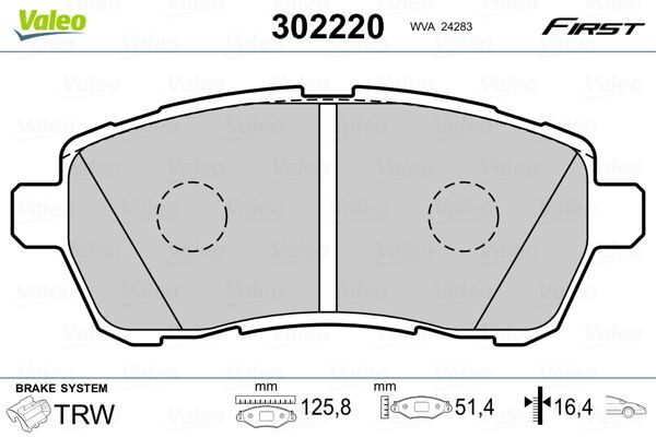 ÖN BALATA FIESTA VI 1.4-1.4TDCİ 1.6 TDCI 08 SWIFT 10 JUSTY 07 MAZDA II 07 SIRION 08 FTE KIRMIZI KUTU