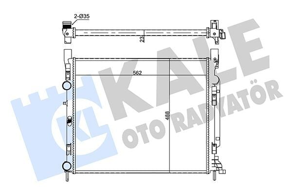 MOTOR SU RADYATORU MERCEDES CITAN W415 12 . RENAULT KANGOO II 1.2TCe-1.5dCi-1.6 16V 08