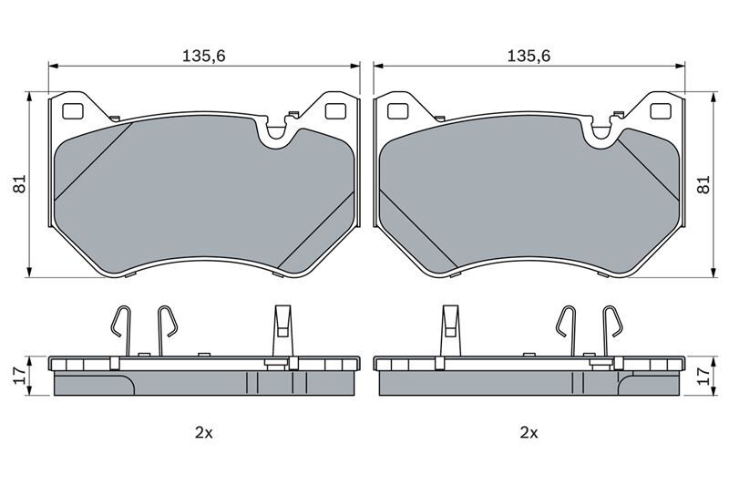 ÖN BALATA VOLVO XC60 D3 2015-17 D4 15-17 T5 2015-2017 T6 2013 156