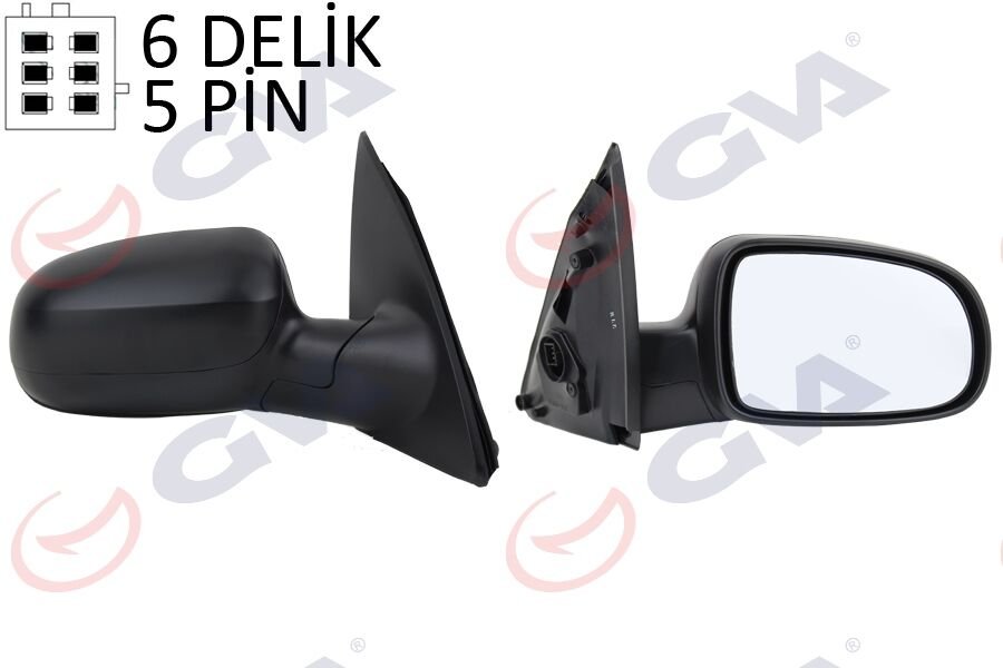 DIŞ DİKİZ AYNASI SAĞ CORSA C 01 ELEKTRİKLİ ISITMALI KONVEKS 5 FİŞ VM-200EHR