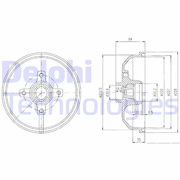 ARKA FREN KAMPANASI CORSA A 83-92 -CORSA B-TIGRA A 93-02 ABS SİZ
