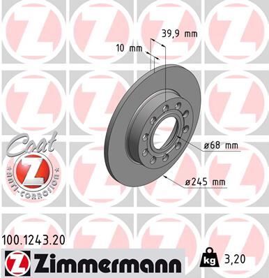 ARKA FREN AYNASI AUDI A4 8E2.B6 11/00 A4 Avant 8E5.B6 09/01 SEAT EXEO 09 245x9.9x10DL 986478986-DF4186