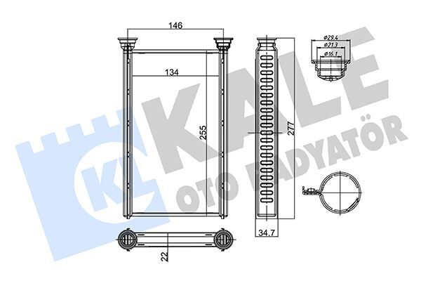 KALORIFER RADYATORU BMW N13 N20 N26 N47 B37 B38 B47 B48 B58 F20 F22 F30 F32 F34 F36