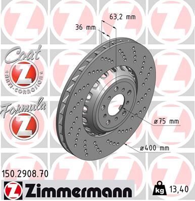 FREN DİSKİ ON SAG BMW M5 F10 M6 F12 F13 F06 HAVALI DELIKLI CIFT PARCALI