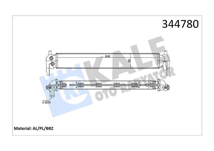 TURBO RADYATÖRÜ INTERCOOLER POLO 1.2 TSİ 11/09 AL/PL/BRZ