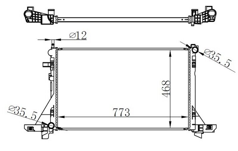 RADYATÖR MASTER III-MOVANO B 2.3DCI-CDTI 10 KLİMALI 773x469x26 mm