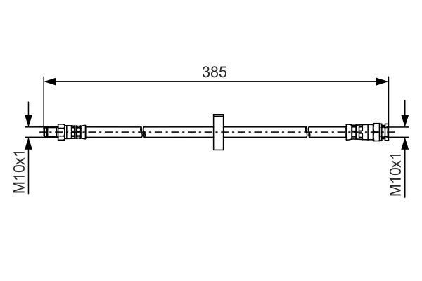 FREN HORTUMU. İÇ. ARKA. 385.00 MM