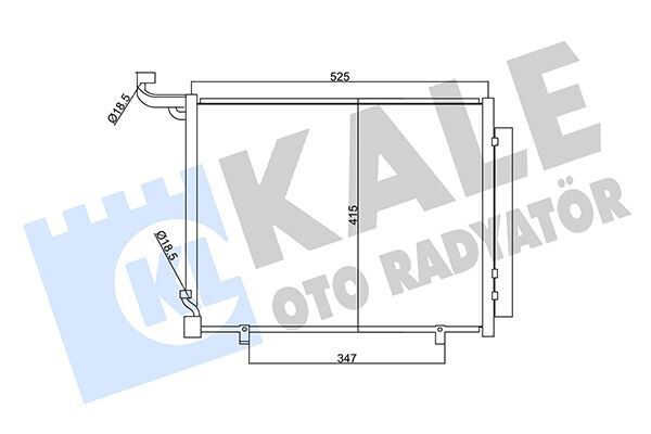 KONDENSER KLIMA RADYATORU FIESTA 17 ECOSPORT 14 COURIER 15 1.5-1.6 TDCI PUMA 17 1.0 ECOBOOST