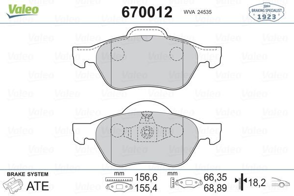 ÖN BALATA MEGANE II 02 SCENIC II 02 CLIO III 05 1.5dCi 1.6 16V 2.0 16V