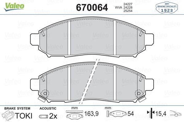 FREN BALATASI ÖN RENAULT KOLEOS 08 NISSAN NAVARA 2.5L YD25DDTi D40 4x2 4x4 10- / PATHFINDER 2.5L YD25DDTi DCi R51 17MM