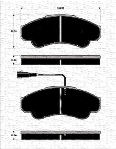ÖN FREN BALATASI FİŞLİ BOXER 02/06 JUMPER 02/06 DUCATO 02/06 B.Y TİP 1800 KG