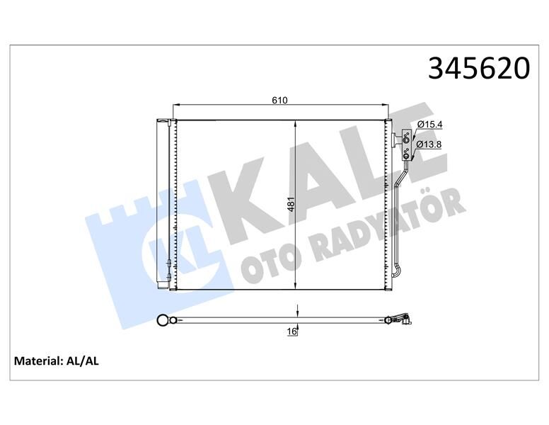 KLIMA RADYATORU BMW F07 F10 F11 F18 N20
