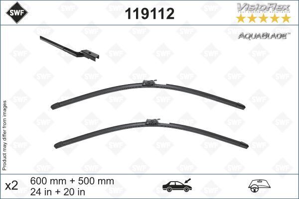 SILECEK SUPURGESI VOLVO S60 III 20 V40 II 20 600 500 mm ISITMA ÖZELLİKLİ