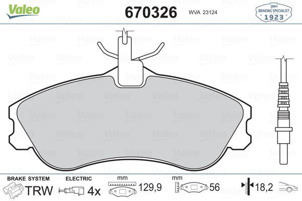 ÖN BALATA PARTNER-BERLINGO 07/96 XSARA 04/97 P306 05/93-05/01 FİŞLİ