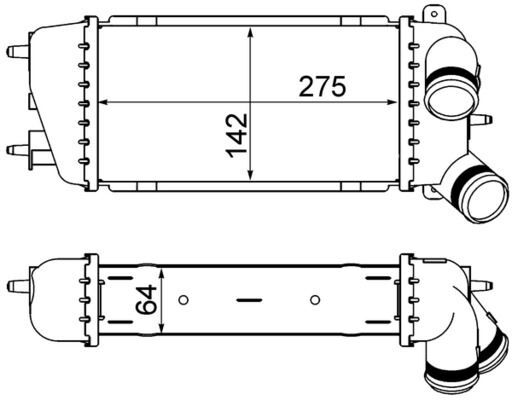 Ladeluftkühler CITROEN C3 FC