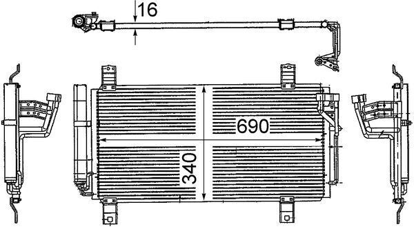 A/C-Kondensator MAZDA 6 09-09