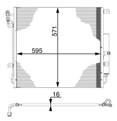 KLIMA RADYATORU DISCOVERY 3 L319 05 09 RANGE ROVER SPORT I L320 05 13