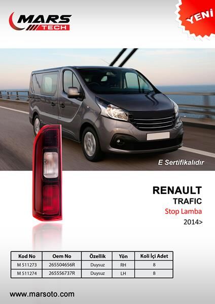 ARKA STOP LAMBA SAĞ TRAFIC III DUYSUZ 2014