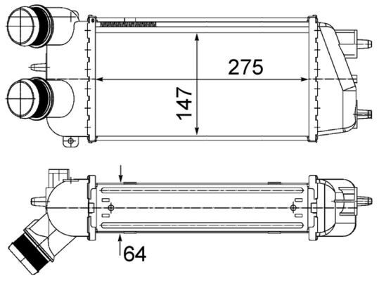 Ladeluftkühler CITROEN C3 16HDI