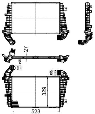Ladeluftkühler OPEL ASTRA H 04-