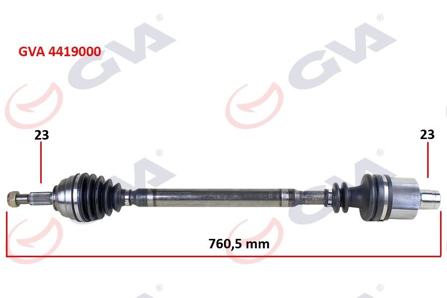 KOMPLE AKS SAĞ DACIA LOGAN-SANDERO 1.5 DCİ 04-12 760mm