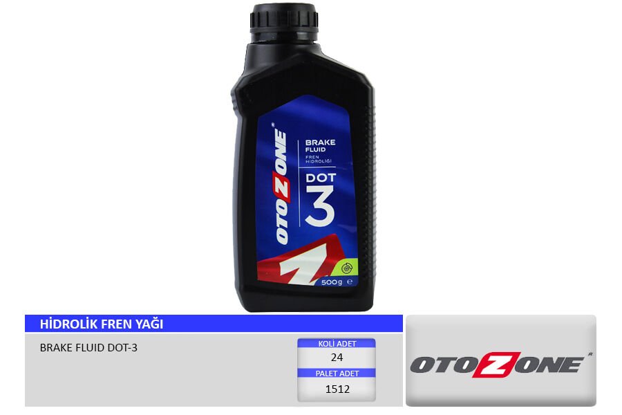 HİDROLİK FREN YAĞI DOT-3 500 ML