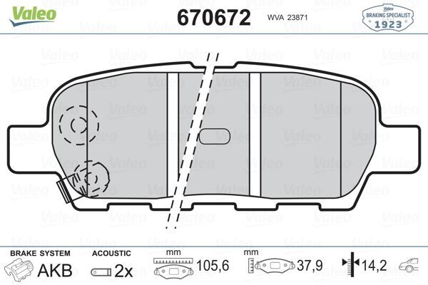 ARKA BALATA NISSAN XTRAIL 2.0-2.2DCI 01 INFINITI FX35 3.5 03 FX45 4.5 03 GRAND VİTARA 2.4 09