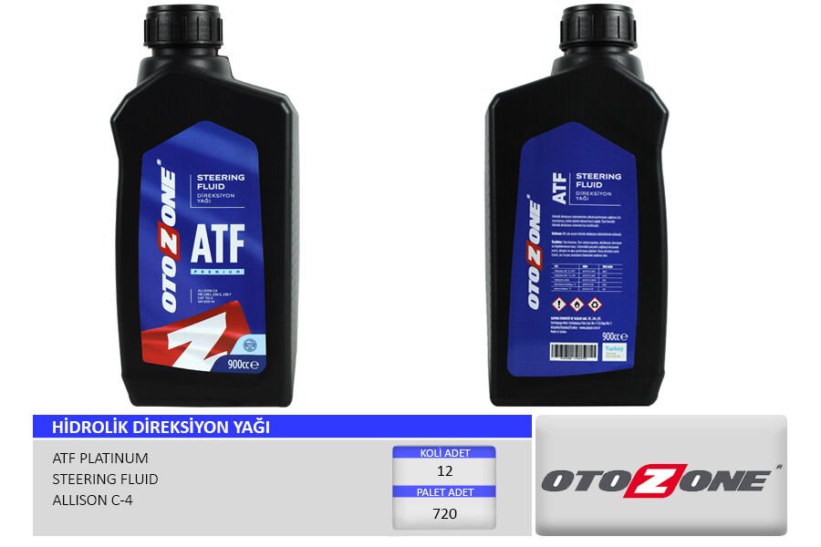 HİDROLİK DİREKSİYON YAĞI ATF 900 ml. PLATINUM